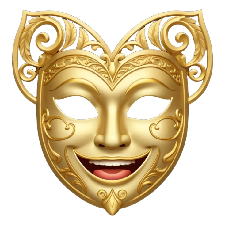 Comedy/tragedy laugh/cry sticker