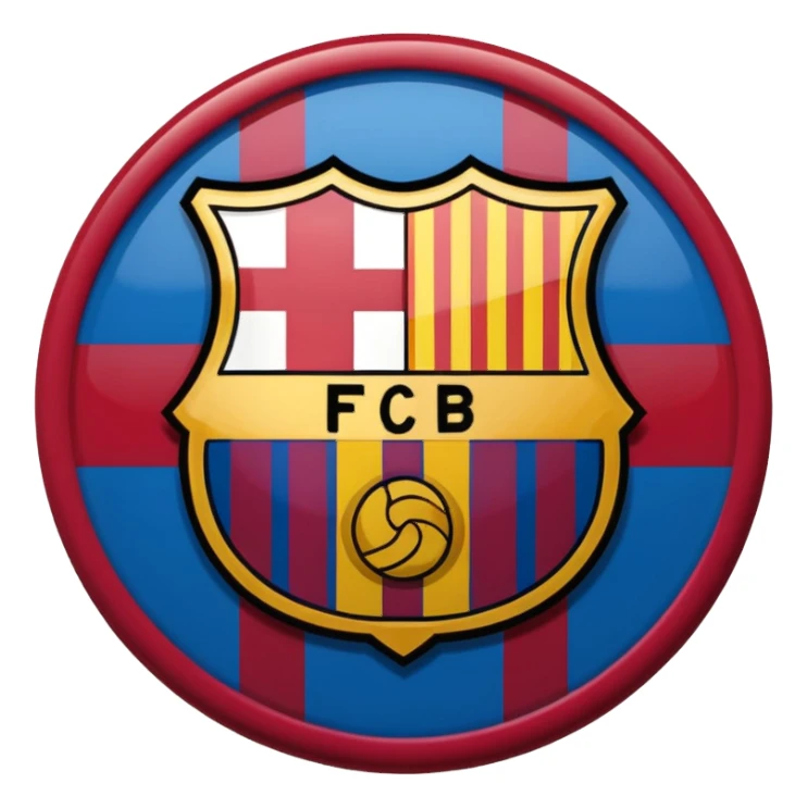 Barcelona fc значок команды sticker