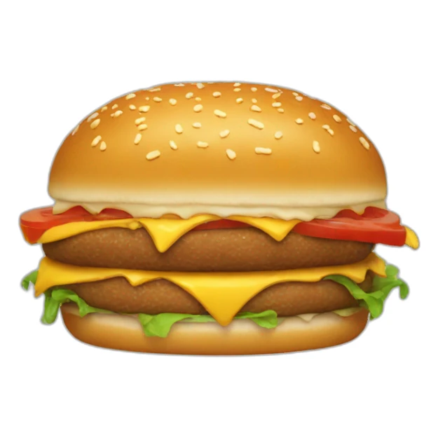 Trump eat burger  sticker