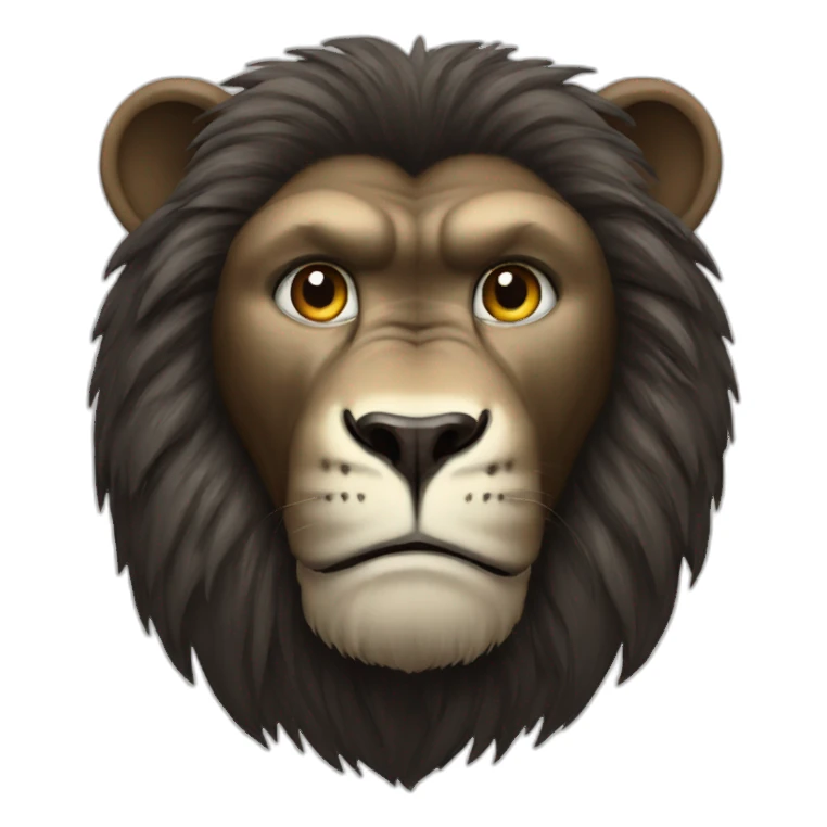 Lion et gorille sticker