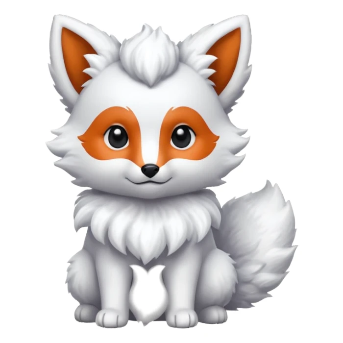 Alolan vulpix (all white) sticker