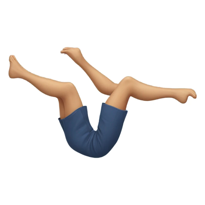 Legs flying  sticker