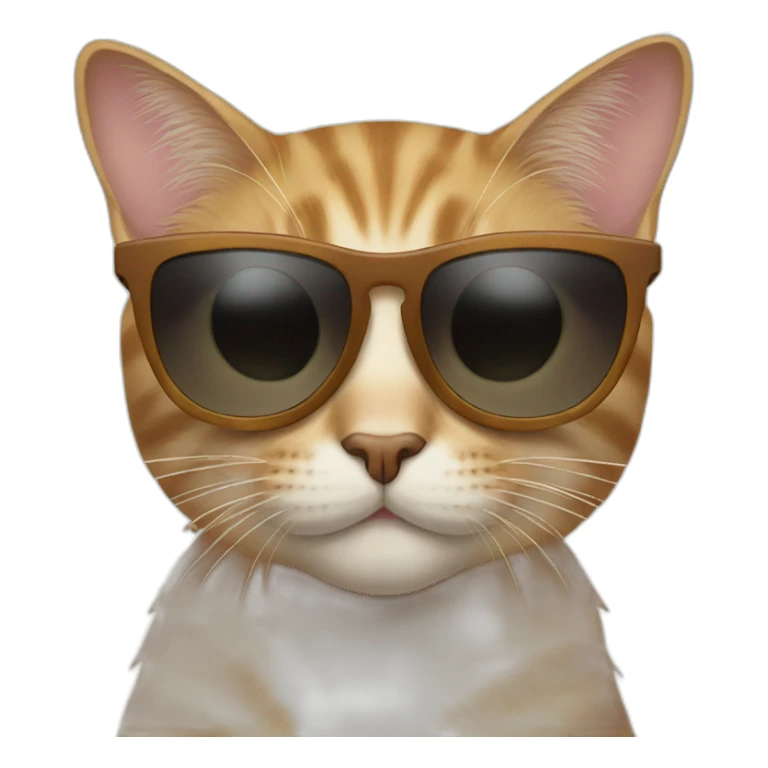 Cat with sunglasses sticker