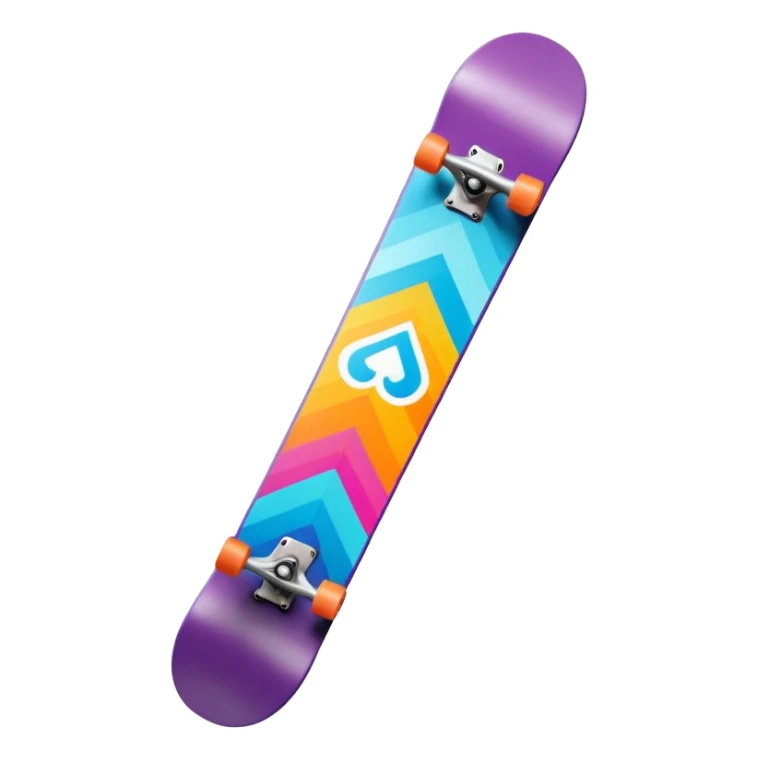 colorful patterned snowboard sticker