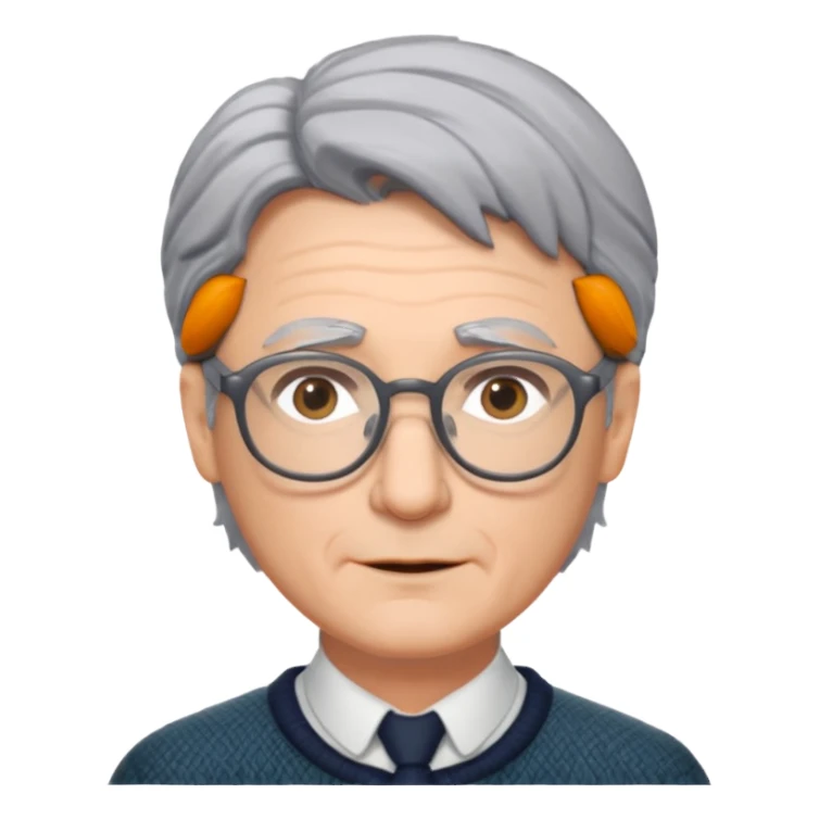 Narrator gray hair classes  from Into the Woods sticker