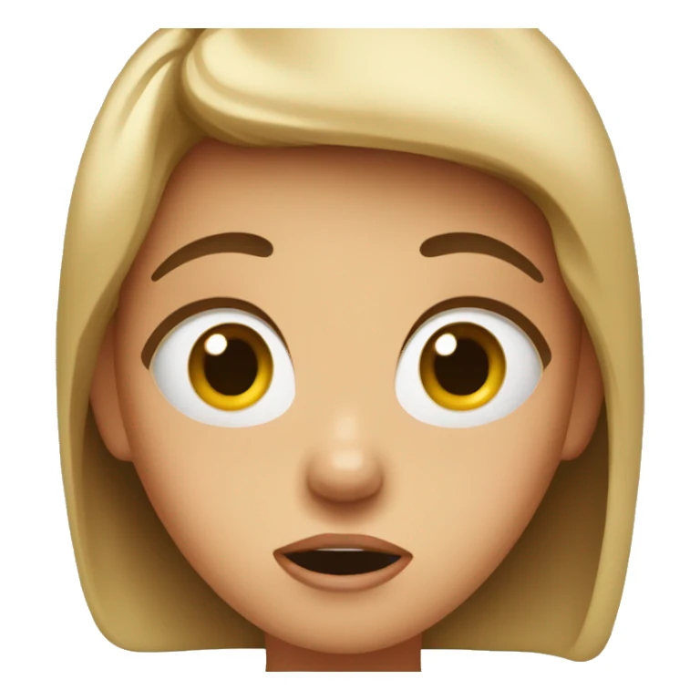 Shocked girl sticker