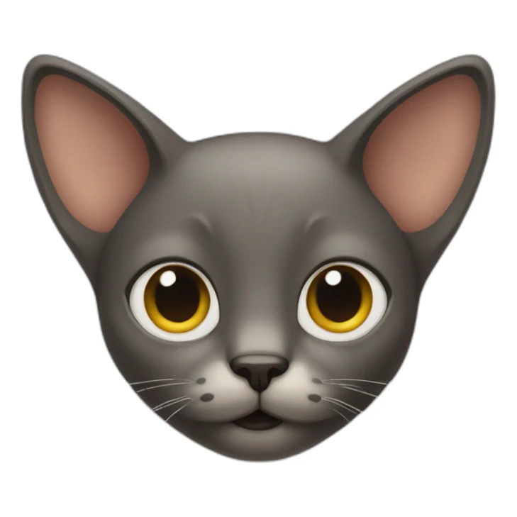 cat very big ears sticker