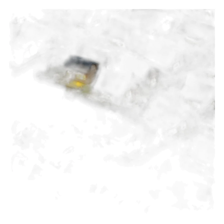 Tiny nighttime oasis village sticker