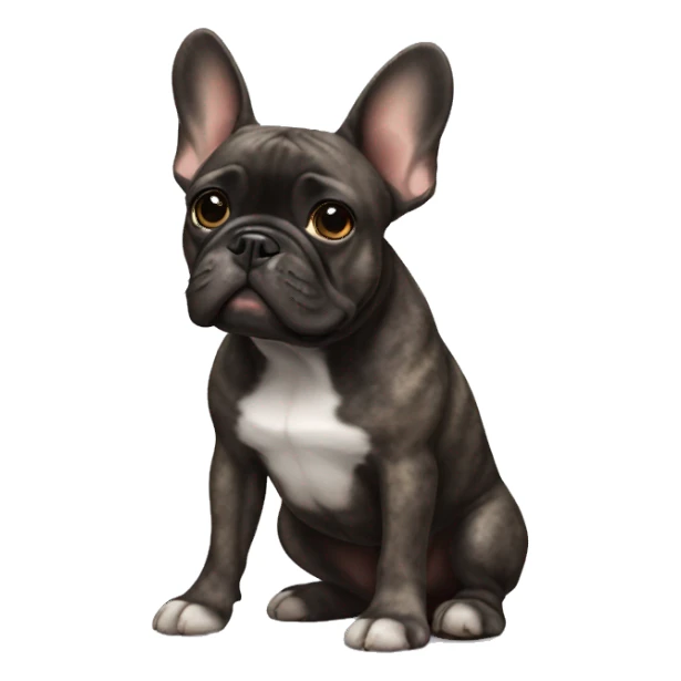 Brindle French bulldog  sticker
