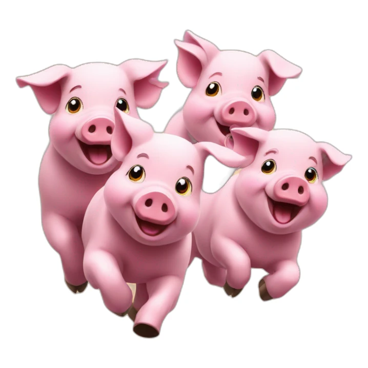 Three Pigs racing by malecon sticker
