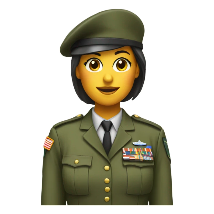 female salute sticker