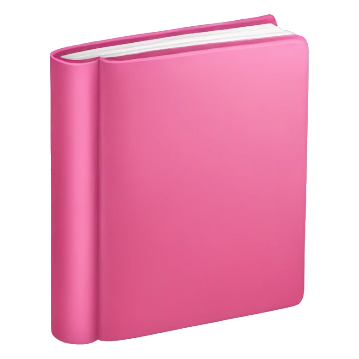 Pink book sticker