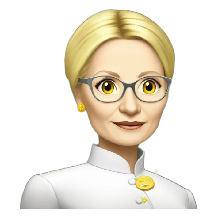 Tymoshenko with dollars in hand sticker