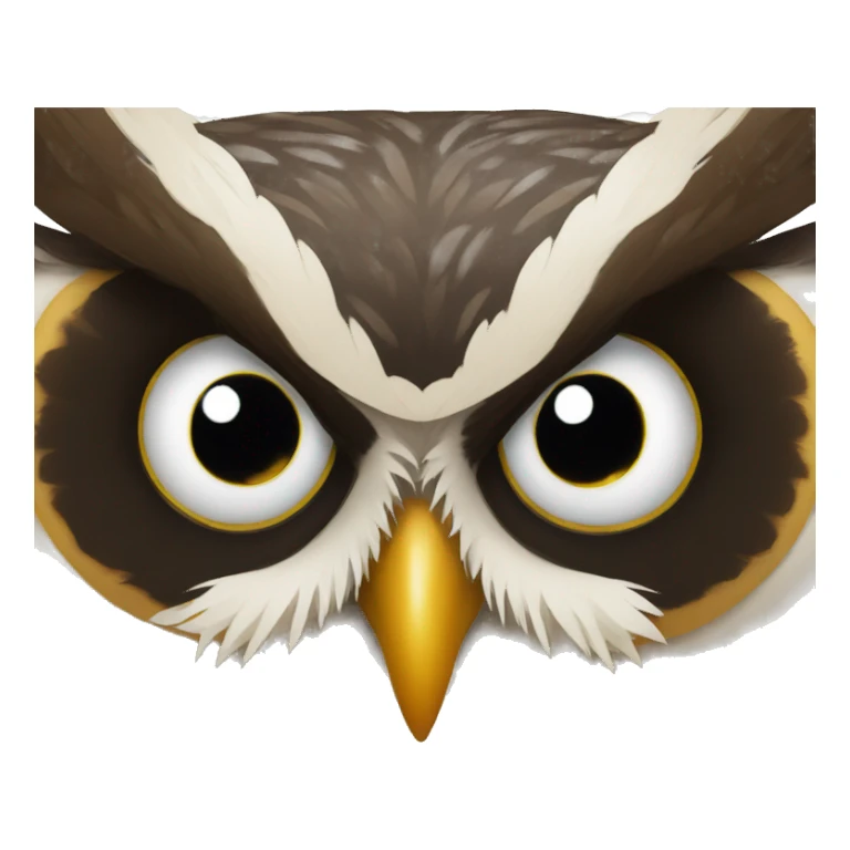 upside down owl sticker