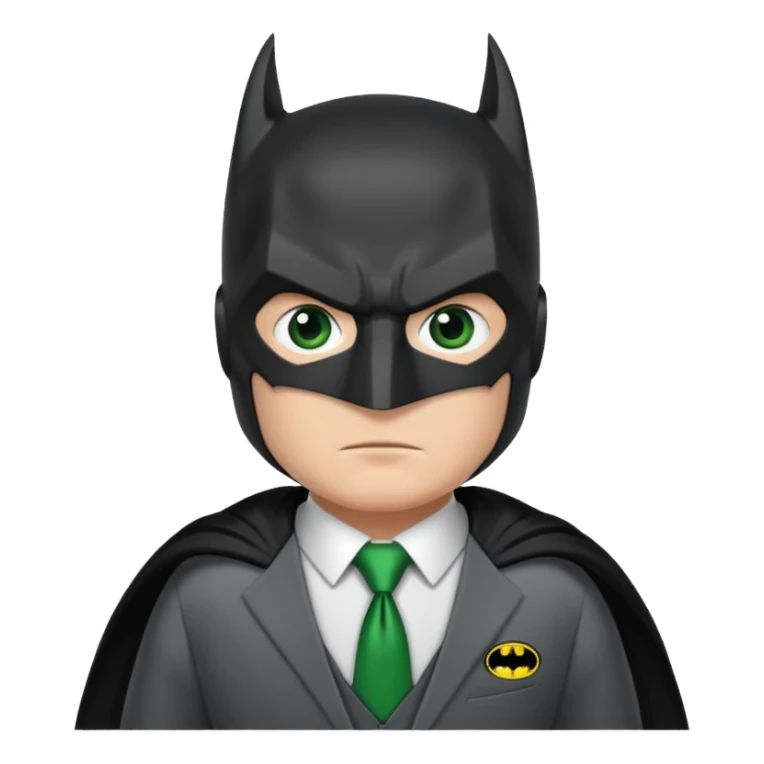 batman con ojos verdes  sticker