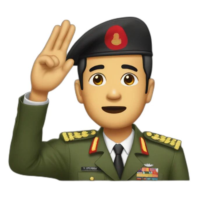 jokowi-saluting-face sticker