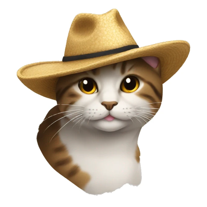 Gato con sombrero  sticker