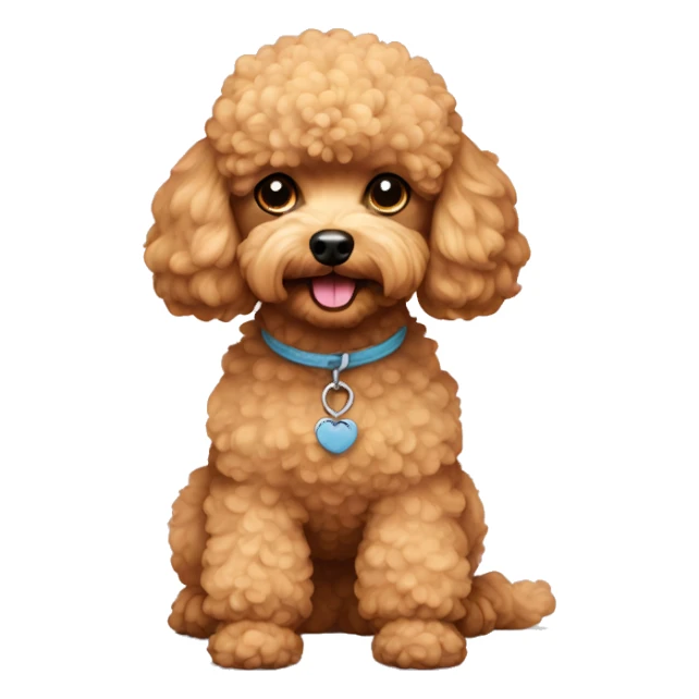 apricot toy poodle sticker