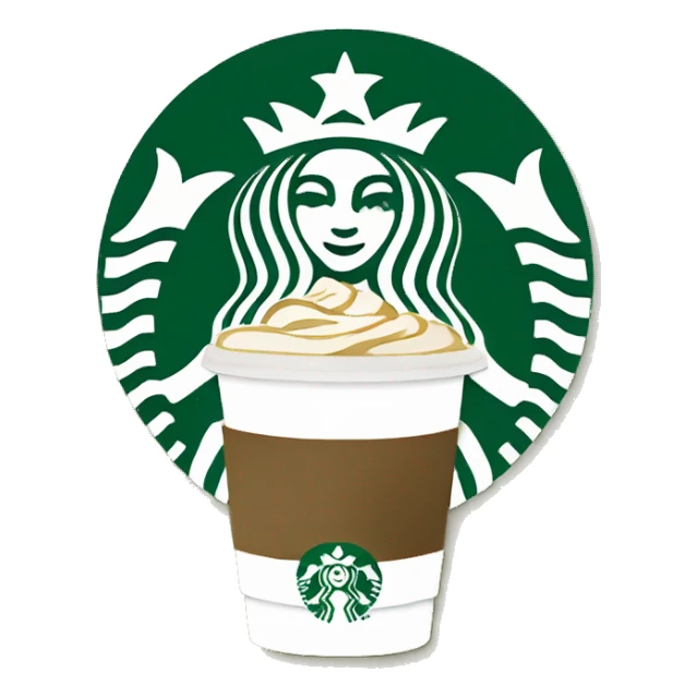 Starbucks coffee from matcha sticker