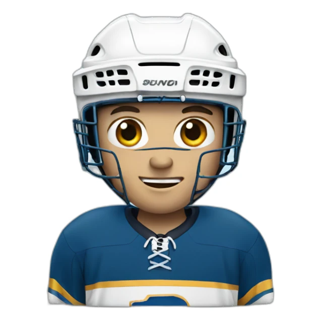 Ice hockey player sticker