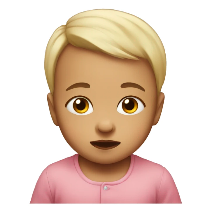 Baby with tears sticker