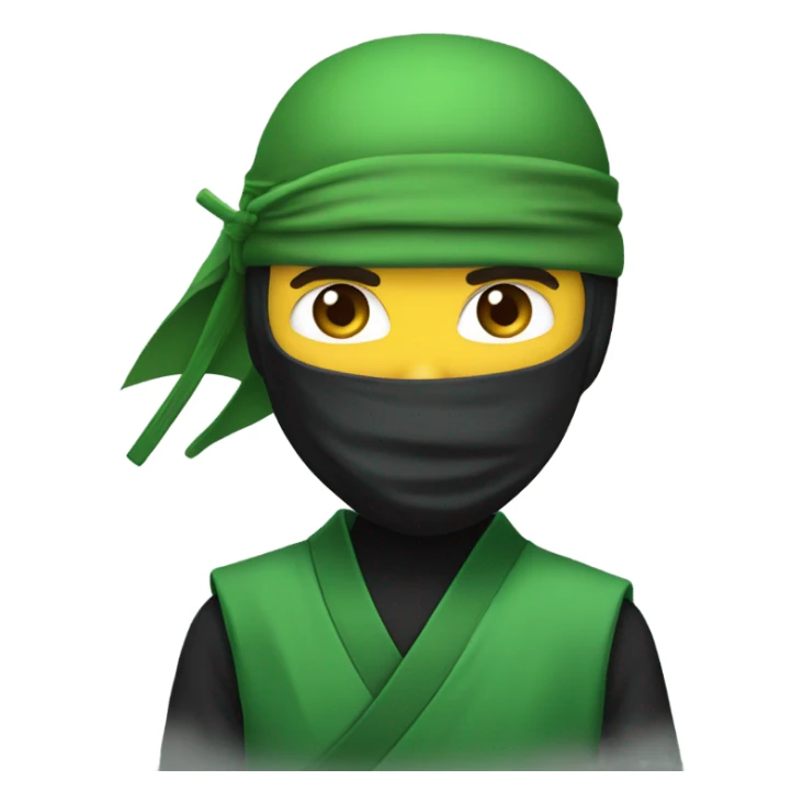 Green ninja  sticker