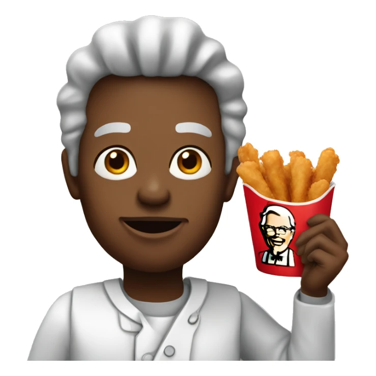 A person eating kfc sticker