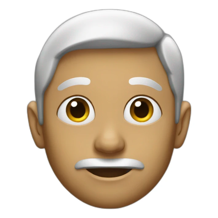 a person with a giant ear sticker