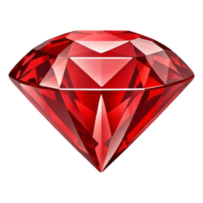 Red Diamond Crystal with "RED" written in the center sticker