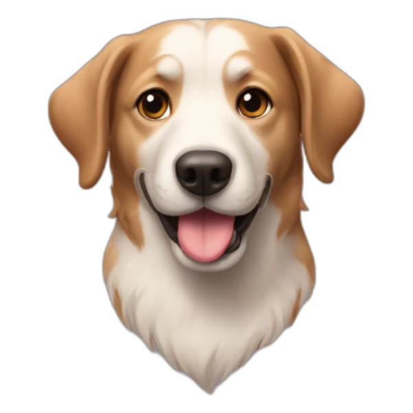 dog heart sticker