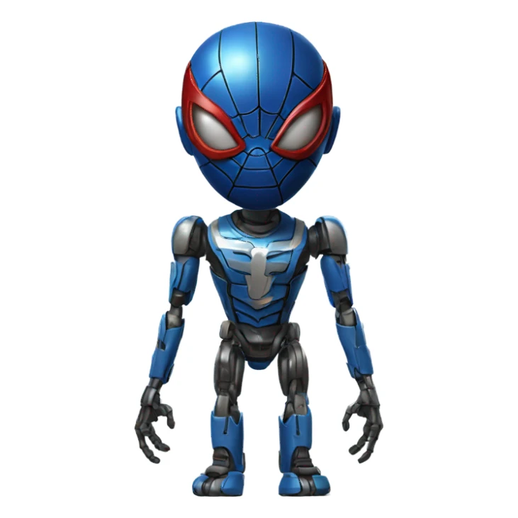 spider-man robot sticker