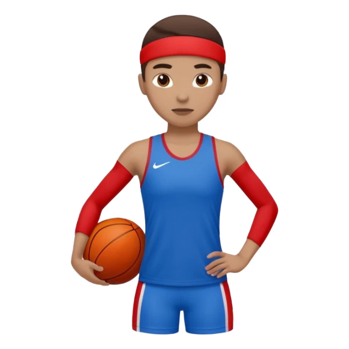 sports  blue (#00A3E0) and red (#F9423A) sticker