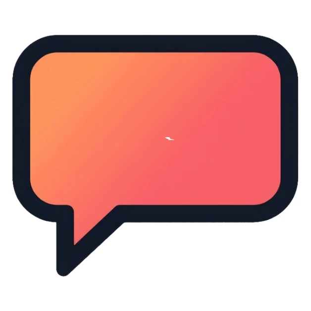 chat bubble with message icon sticker