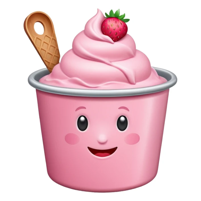 Strawberry ice cream pot sticker