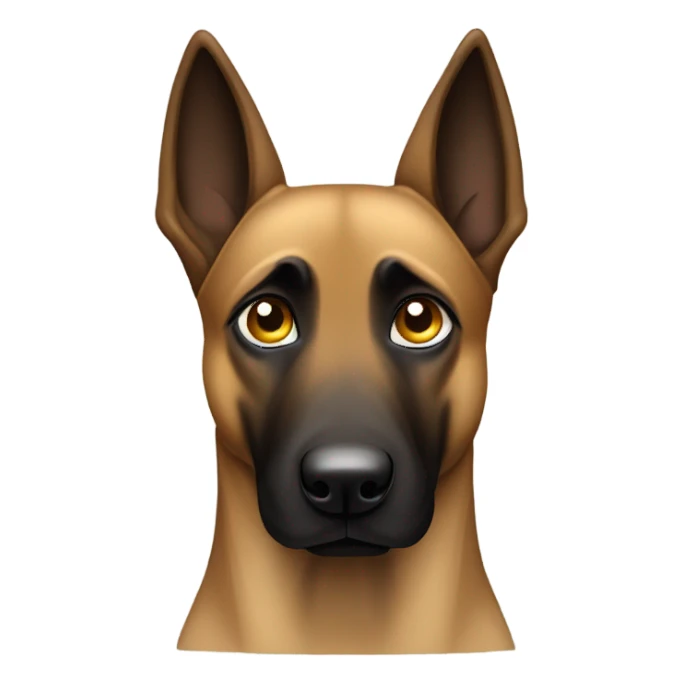 Belgian Malinois with tears sticker