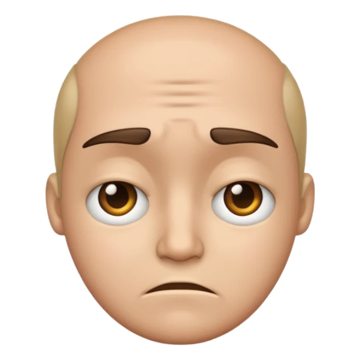 Face with frown sticker