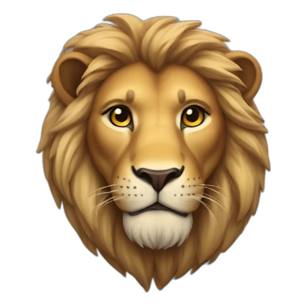 Lion heart sticker