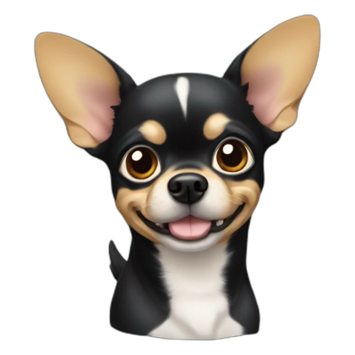 Perrito chihuahua negro sticker