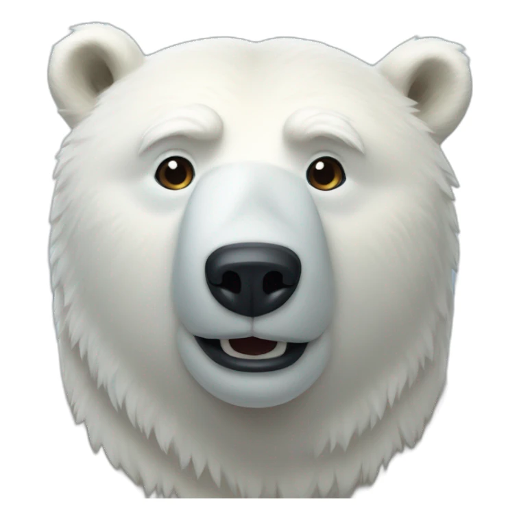  Polar bear say hello 👋  sticker