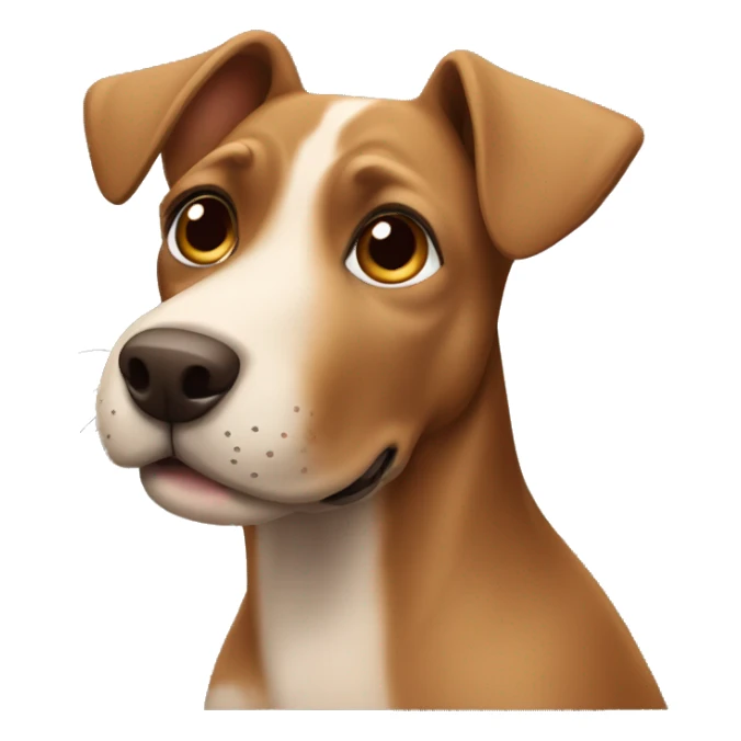 Brown and tan shorthaired dog  sticker