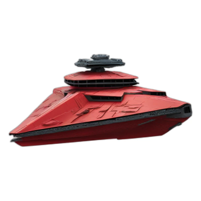 red godzilla star destroyer sticker