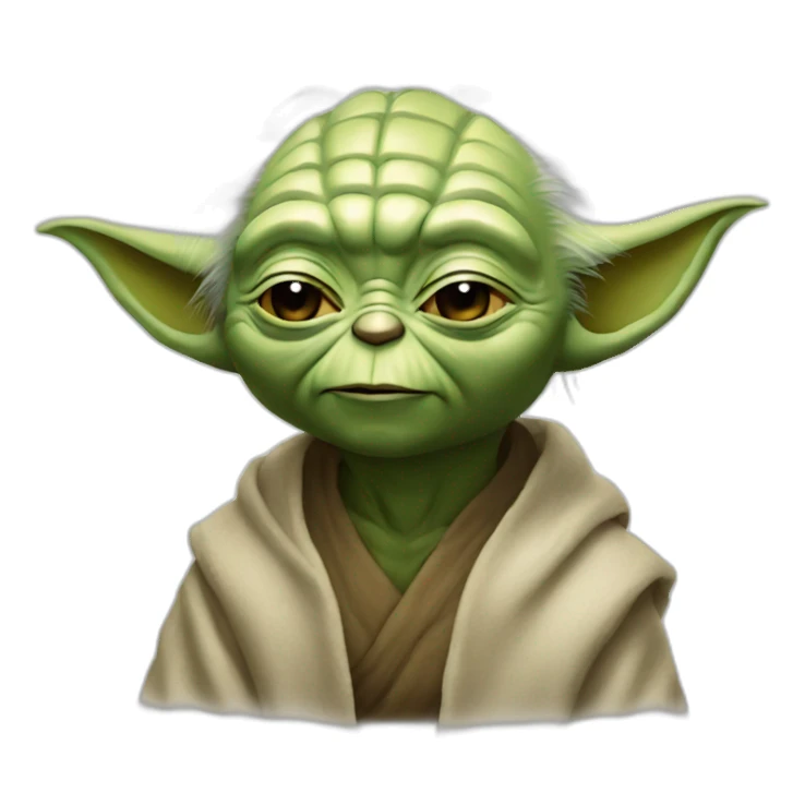 Yoda riendo sticker