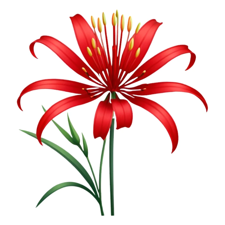 red spider lily sticker