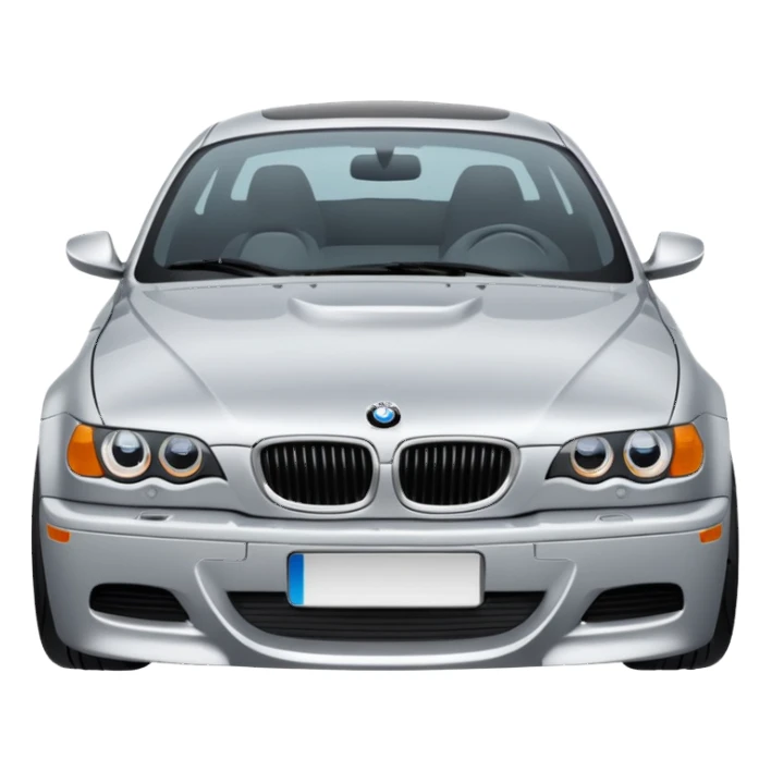 BMW 330ci car front view sticker