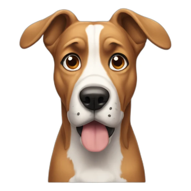 confused dog sticker