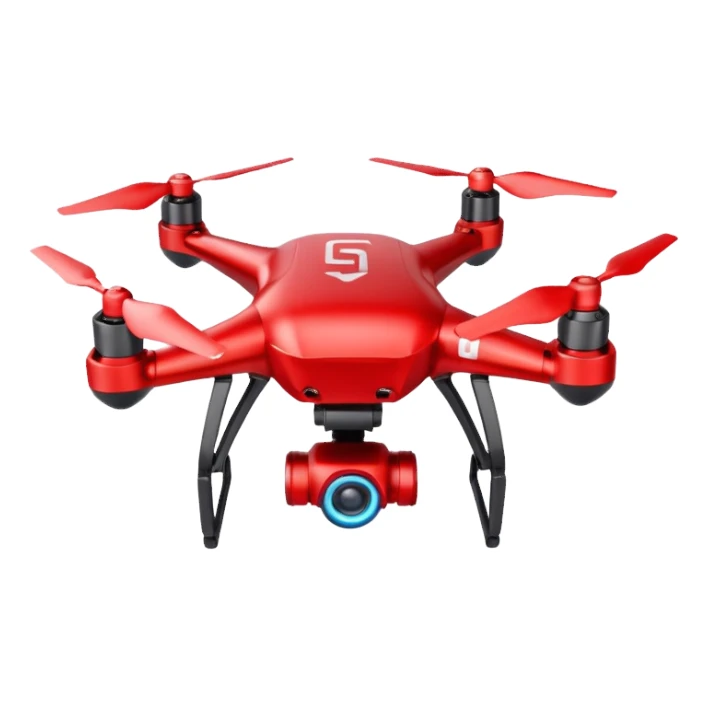 Red Drone – parcel grip + LED light,Courier Drones. sticker
