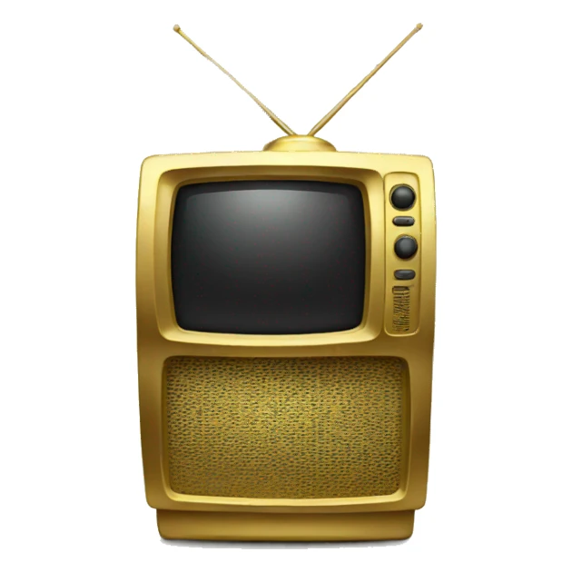 gold tv sticker