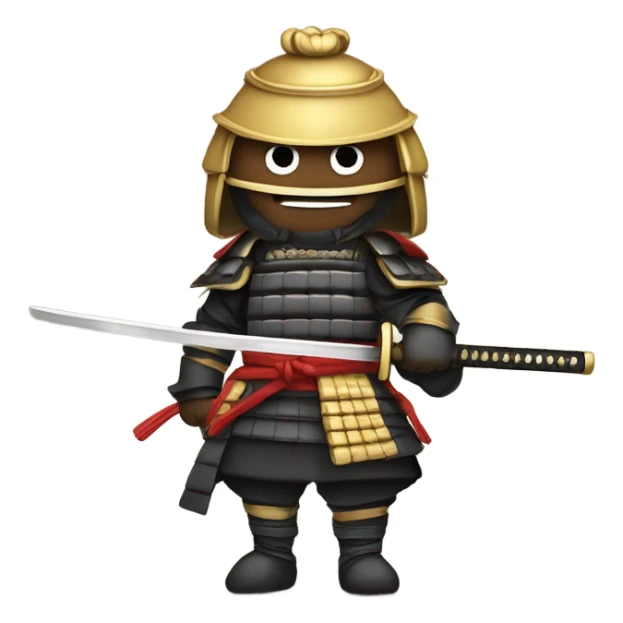 Samurai holding a sword sticker