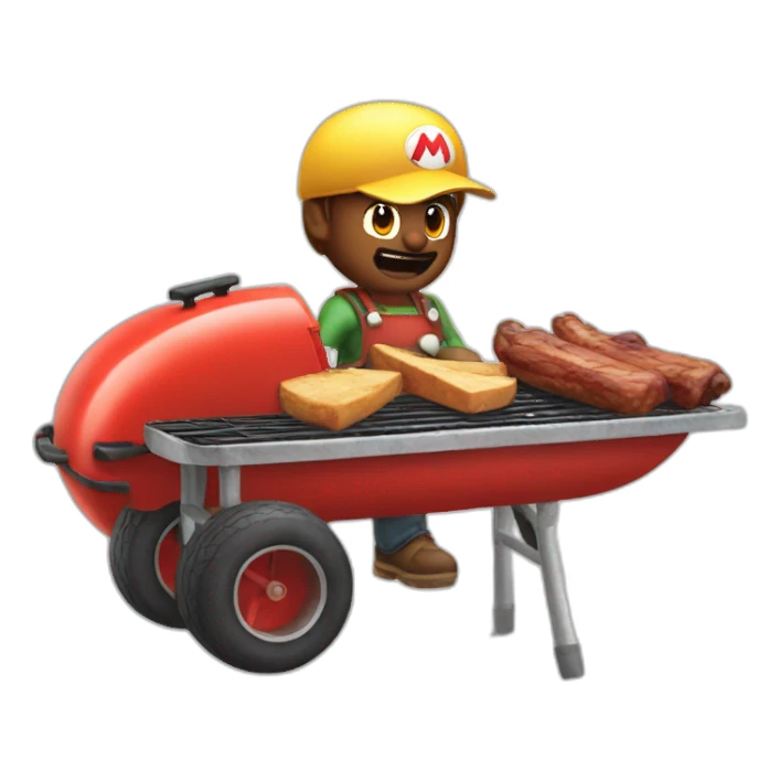 Bbq mariokart sticker
