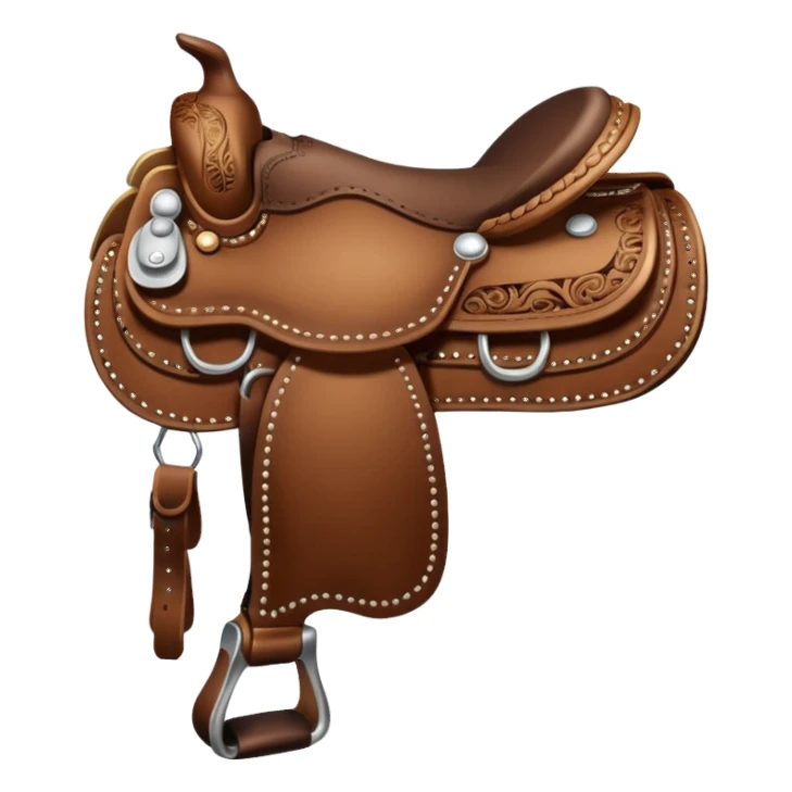 Western saddle sticker